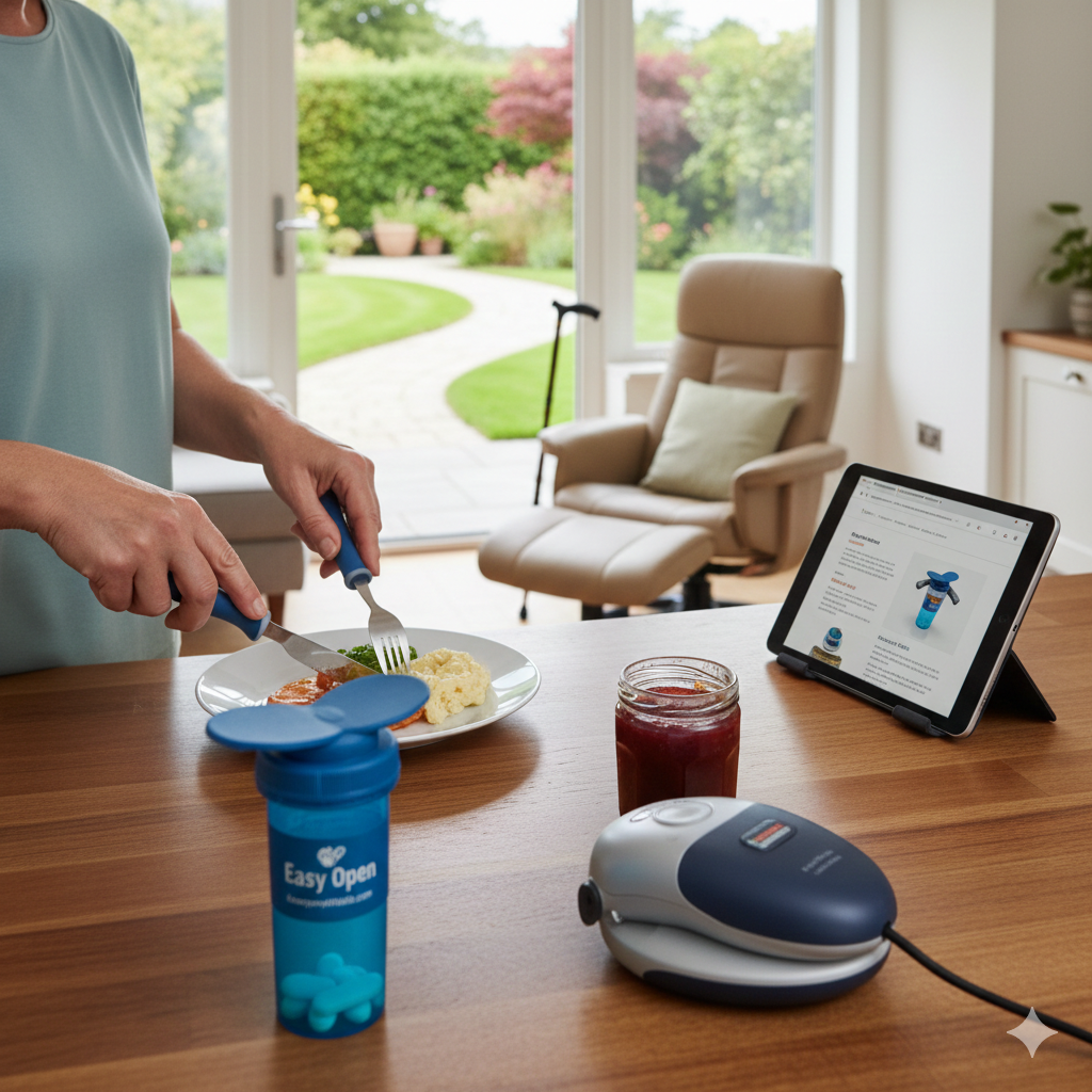 Contact HealthUnlock for expert ergonomic solutions and assistive products for daily comfort.