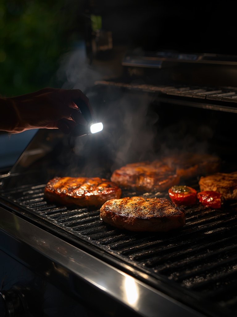 Best Grill Light for Night BBQ and Outdoor Cooking (2026) 2 grill light in action