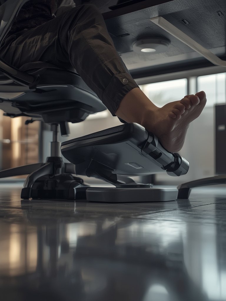 Best Ergonomic Footrest for Under Desk Comfort (2026) 2 ergonomic footrest in action
