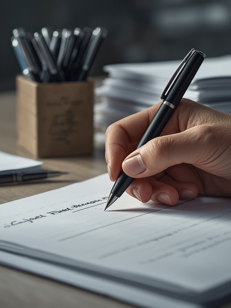 Best Ballpoint Pens for Smooth Writing and Arthritis (2026) 2 Ballpoint pens in action