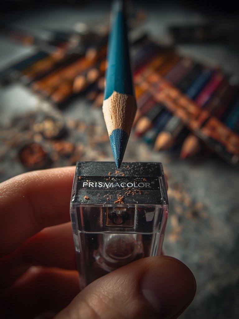 pencil sharpener in action