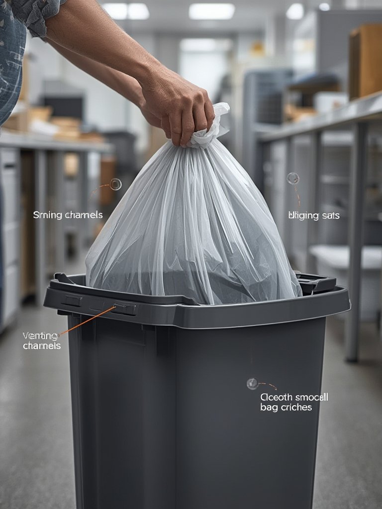Best Slim Trash Can for Small Spaces and Office Desk (2026) 2 slim trashcan in action