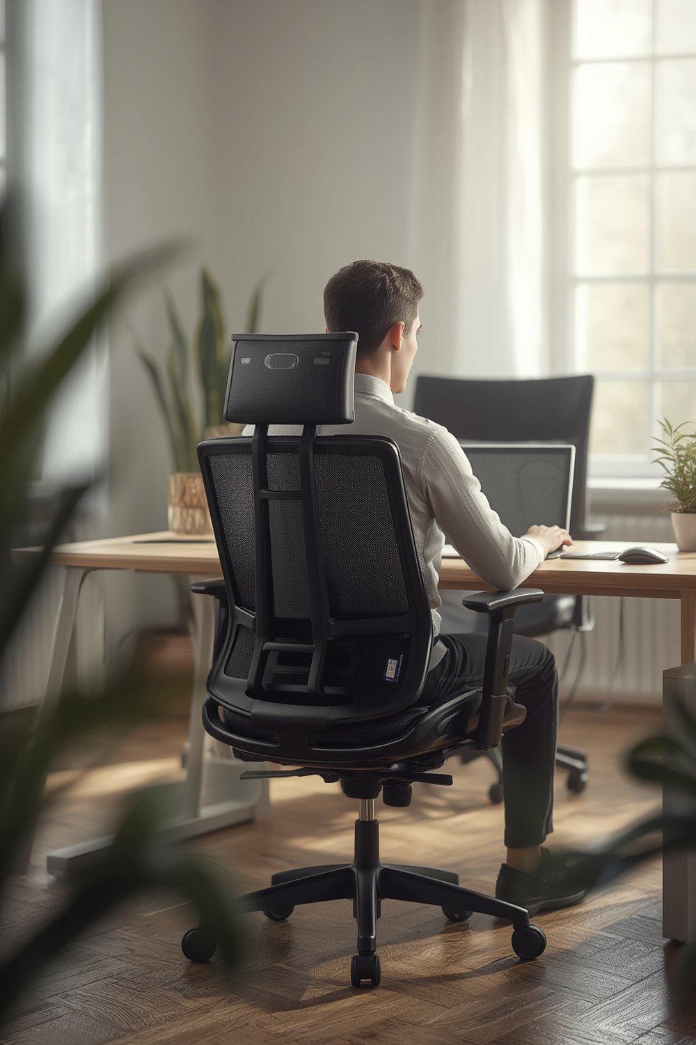 ergonomic lumbar support cushion - Illustration 1