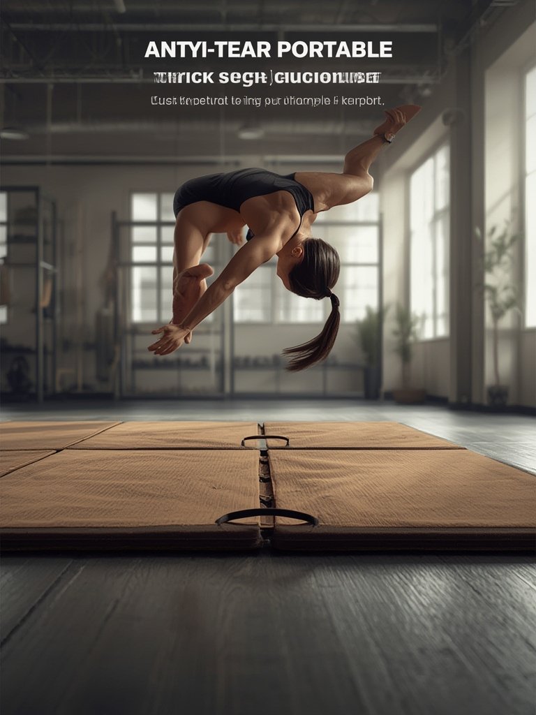 Best Gymnastics Mat for Home Workout and Floor Exercise (2026) 2 gymnastics mat in action