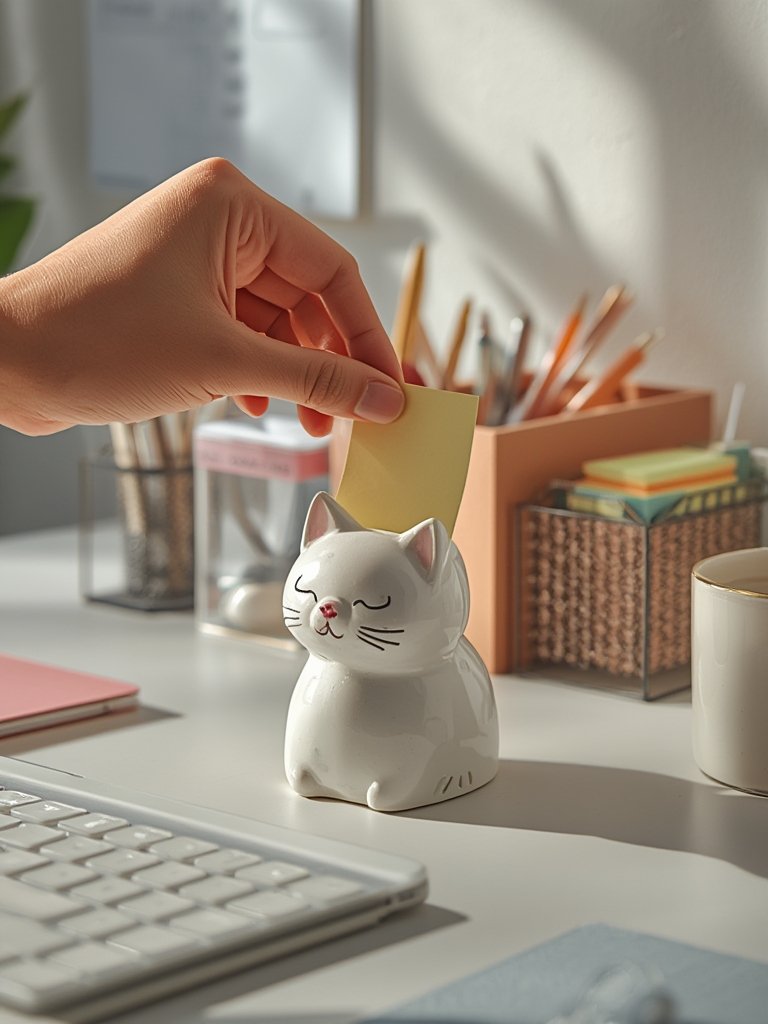 Best Tape Dispenser for Desk and Office Organization (2026) 2 cat dispenser in action
