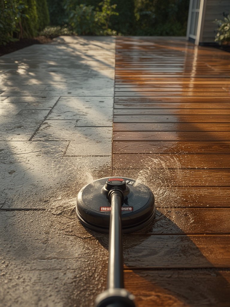 surface cleaner in action