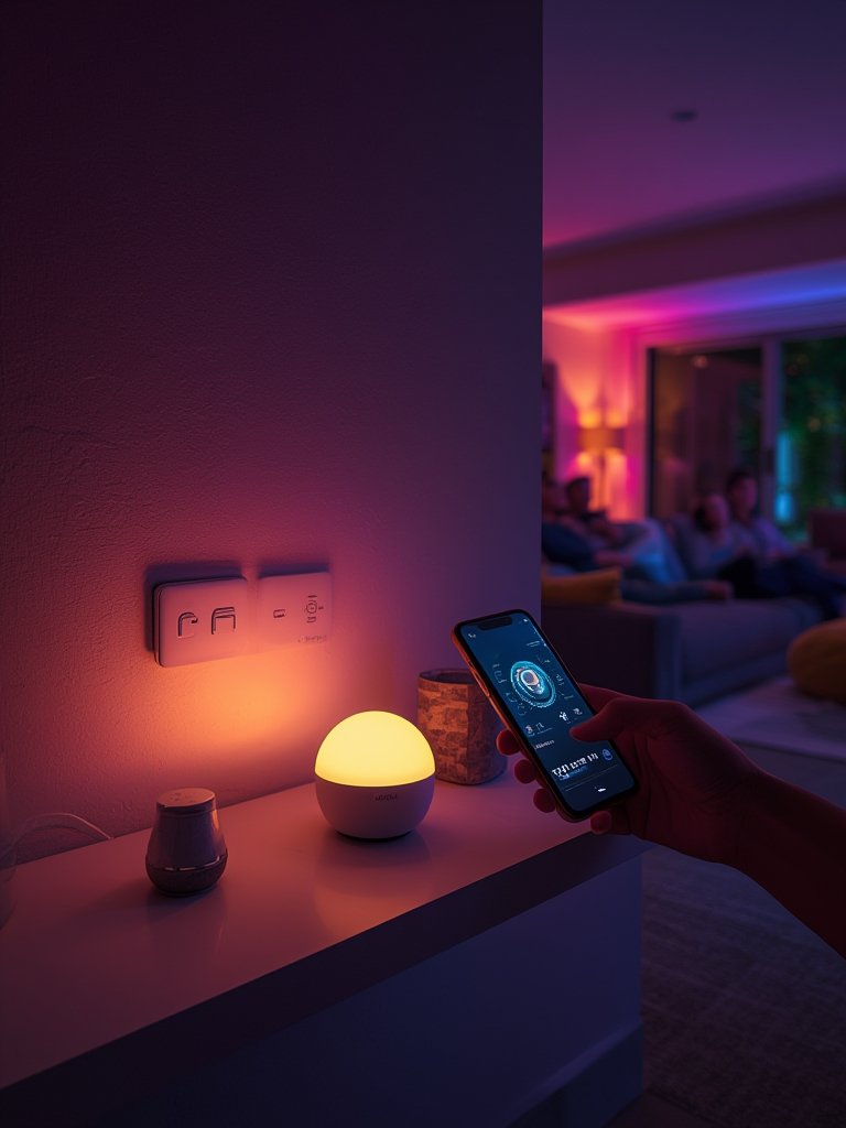 Best Hue Bridge for Smart Home Lighting Control (2026) 2 Hue Bridge in action