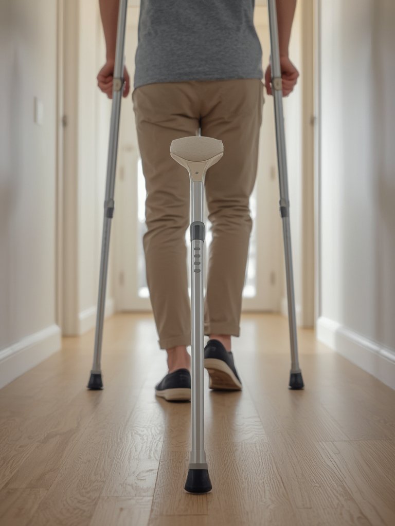 Best Aluminum Crutches for Easy Adjustable Support and Comfort (2026) 2 aluminum crutches in action