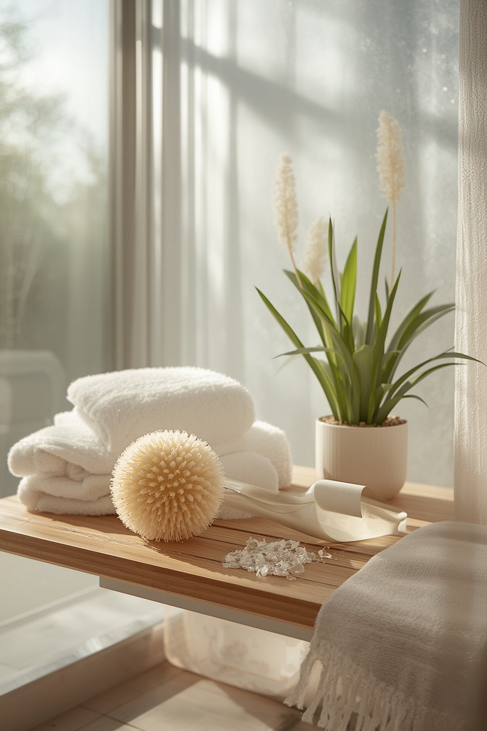 Best Body Brush for Easy Skin Exfoliation and Long Handle Reach (2026) 1 body brush product view