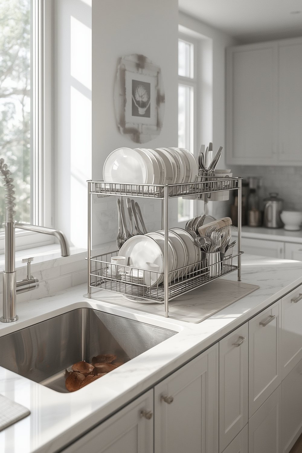 Best Dish Rack for Easy Drying and Kitchen Counter Organization (2026) 1 dish rack product view