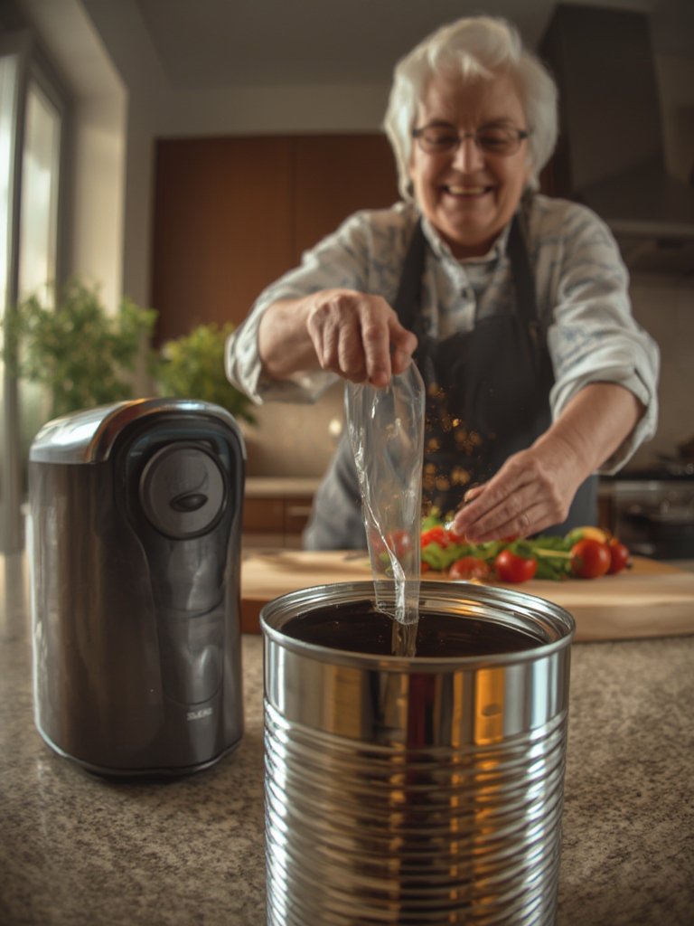 Best Electric Can Opener for Seniors and One Touch Easy Use (2026) 2 electric can in action