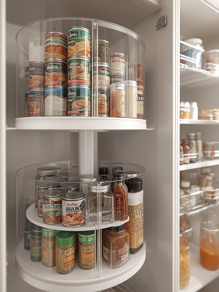 Best Lazy Susan for Easy Kitchen Organization and Cabinet Storage (2026) 2 lazy susan in action