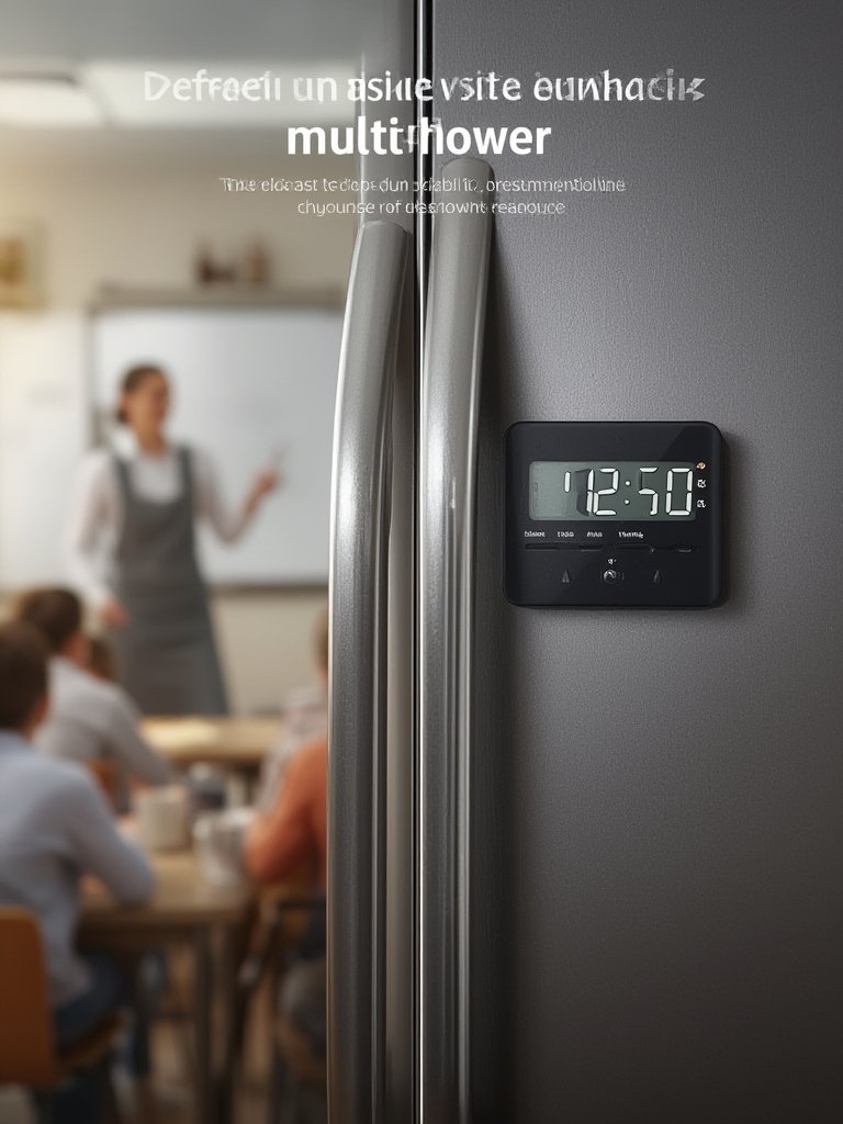 digital timer in action