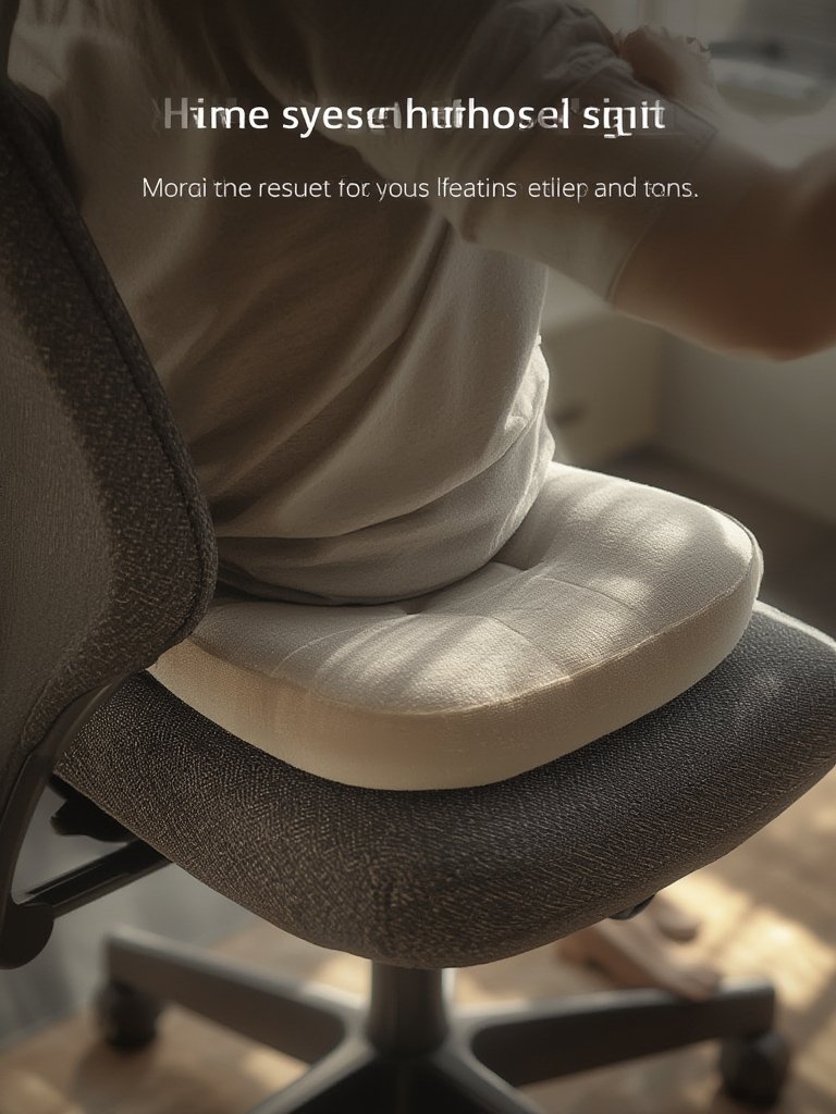 Best Seat Cushion for Long Sitting and Tailbone Pain (2026) 2 Seat cushion in action