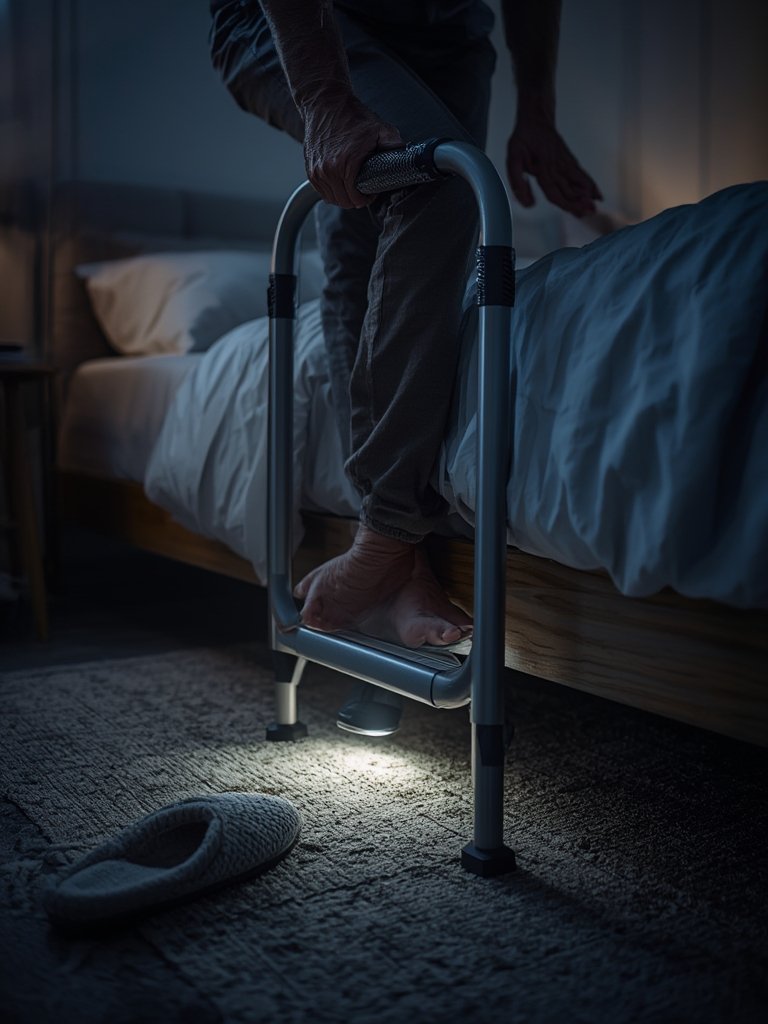 bed rail in action