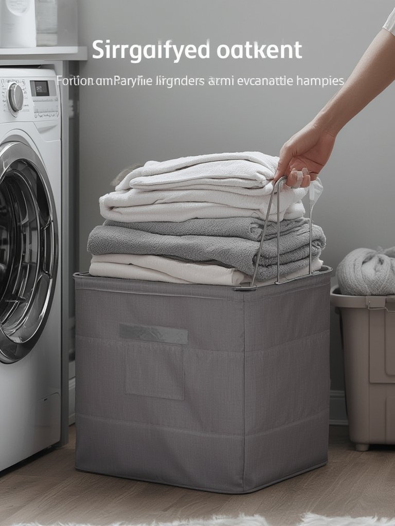 Best Laundry Basket for Seniors and Easy Carrying (2026) 2 laundry basket in action