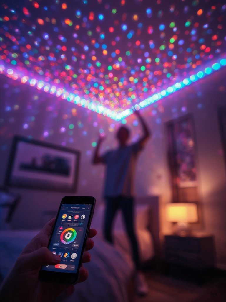 LED lights in action