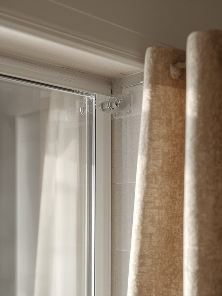 curtain brackets in action