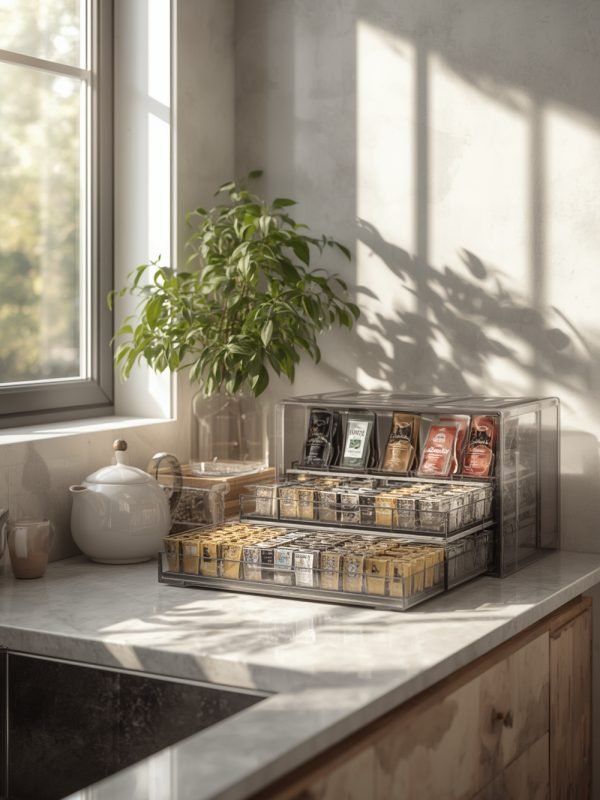 tea organizer tea storage chest